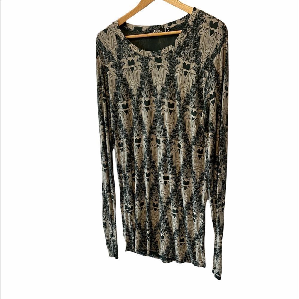 NWOT THE ESCAPEMOVEMENT Bamboo Heart Print Dress